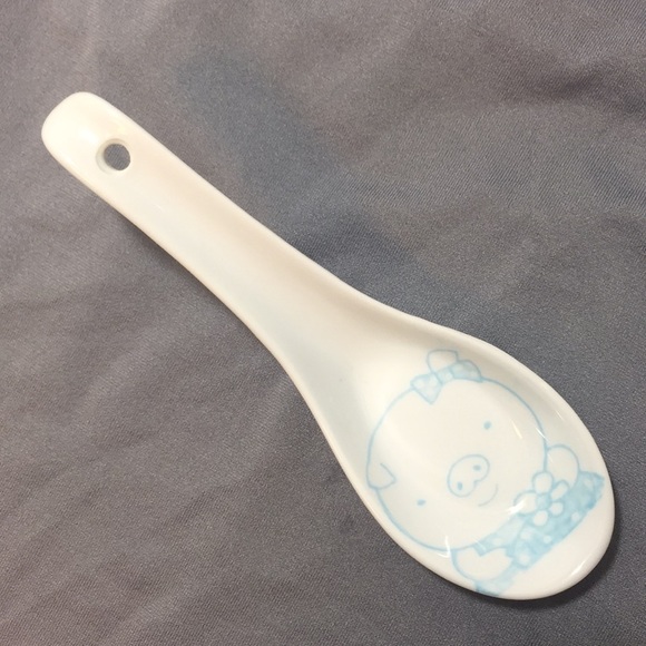 🏯💕CHINESE SOUP / DUCK SPOONS🇨🇳💮5 CERAMIC🎉💚 - Picture 3 of 7